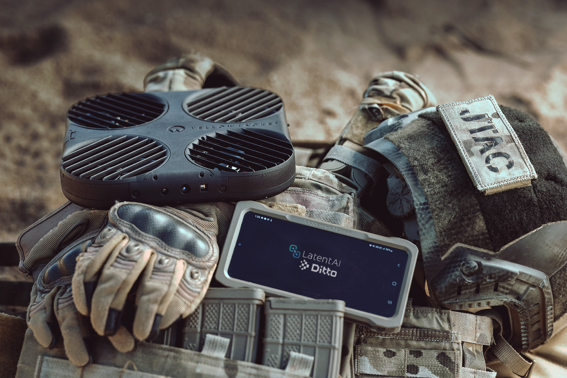Tactical AI solution from Latent AI, Dark Hive and Ditto.